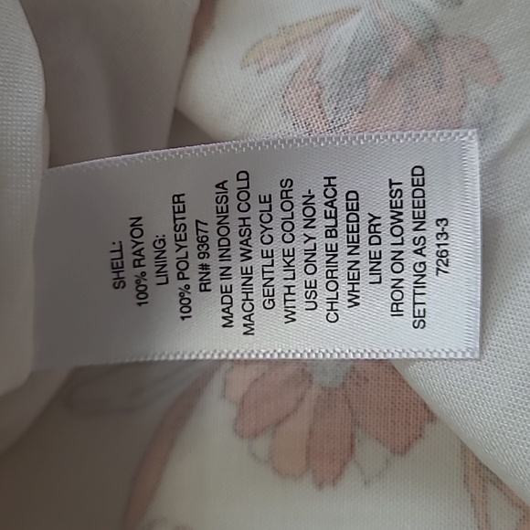 a.n.a Woman Peachy Floral Maxi Dress Sz 2XL Peach Floral Spaghetti Straps NWT - Picture 13 of 13